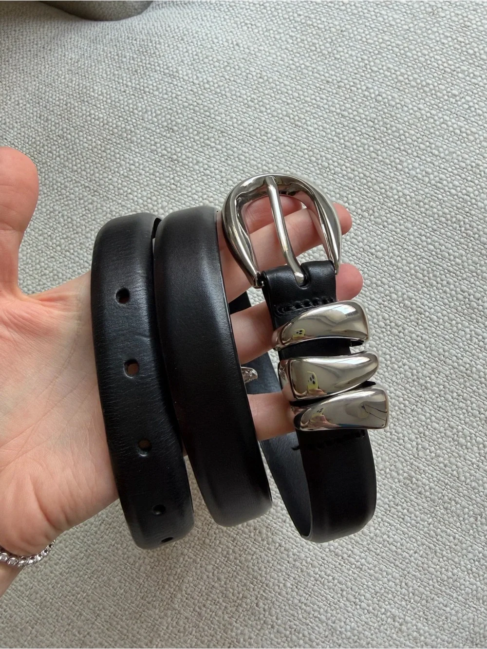 Madewell Triple Metal Keeper Belt